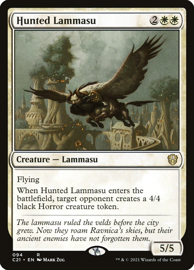 Hunted Lammasu 94/81 (Commander 2021)  | Good Games Modbury