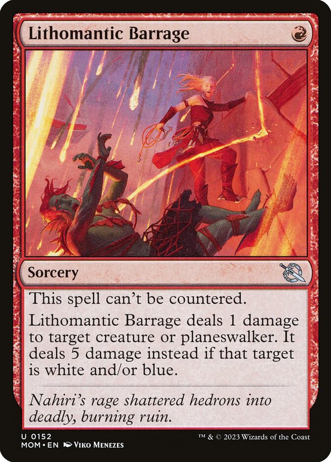 Lithomantic Barrage 152/291 (March of the Machine)  | Good Games Modbury
