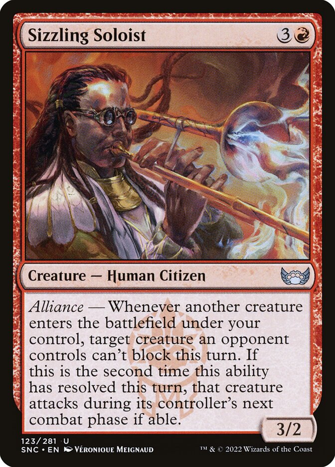Sizzling Soloist 123/281 (Streets of New Capenna)  - Foil | Good Games Modbury