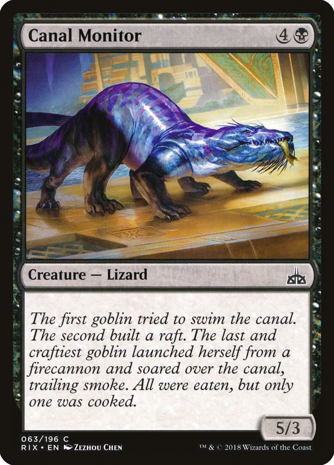 Canal Monitor 63/196 (Rivals of Ixalan)  | Good Games Modbury