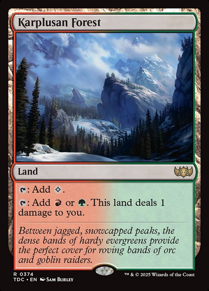 Karplusan Forest 374 (Commander: Tarkir: Dragonstorm)  | Good Games Modbury