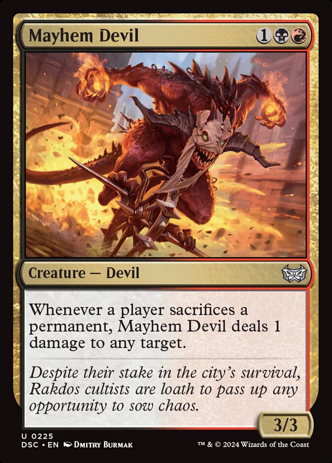 Mayhem Devil 225/40 (Commander: Duskmourn: House of Horror)  | Good Games Modbury