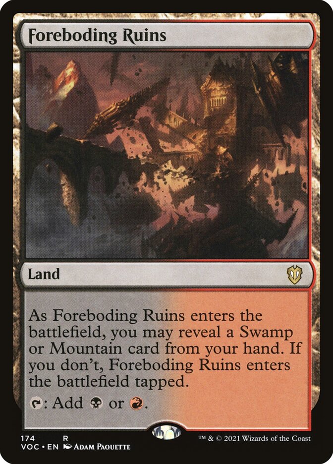 Foreboding Ruins 174/38 (Commander: Innistrad: Crimson Vow)  | Good Games Modbury