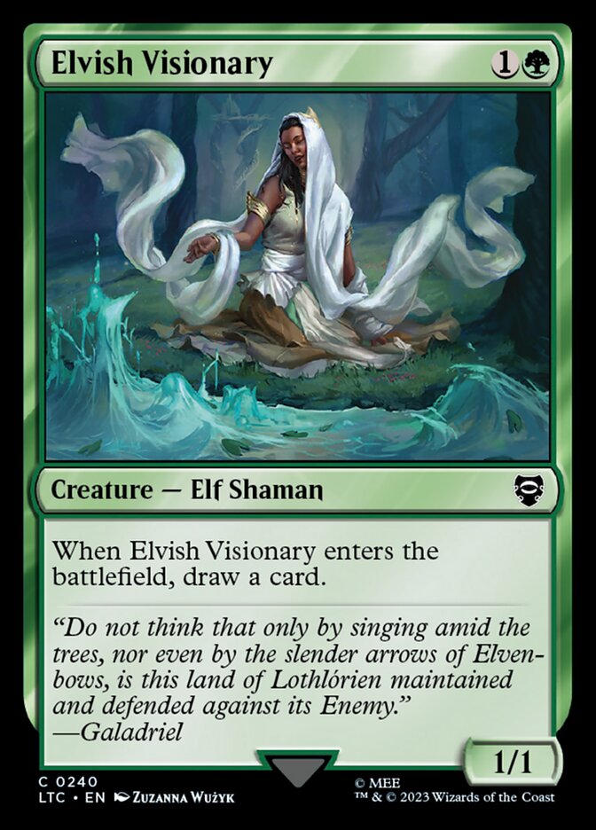 Elvish Visionary 240 (Commander: The Lord of the Rings: Tales of Middle-earth)  | Good Games Modbury