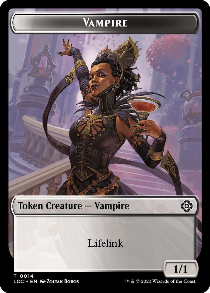 Vampire 0014 Vampire Demon Double Sided Token 14 // 15 (Commander: The Lost Caverns of Ixalan)  | Good Games Modbury