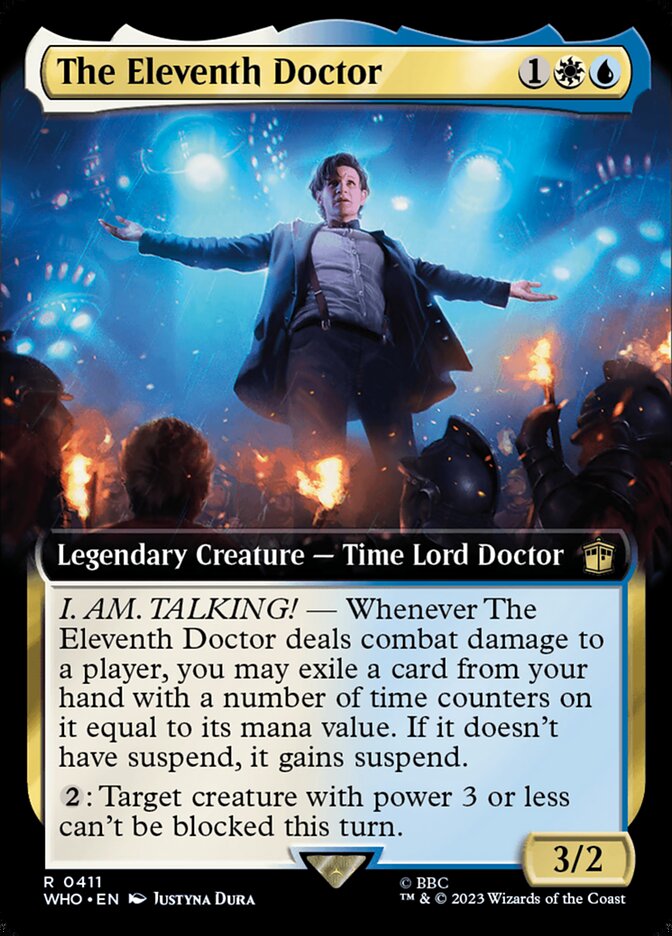 The Eleventh Doctor 411 (Universes Beyond: Doctor Who)  - Extended Art Foil | Good Games Modbury
