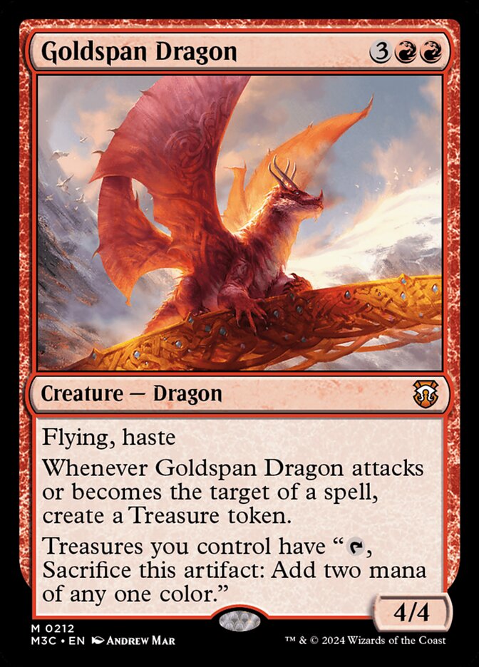 Goldspan Dragon 212 (Commander: Modern Horizons 3)  | Good Games Modbury
