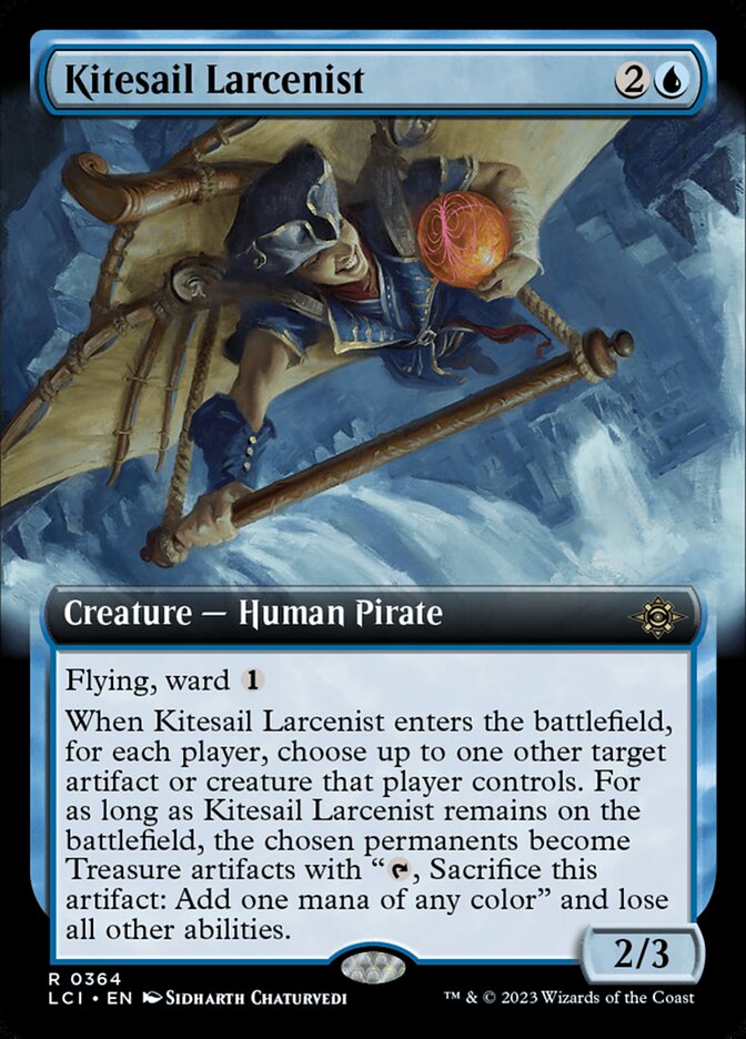Kitesail Larcenist 364/291 (The Lost Caverns of Ixalan)  - Extended Art Foil | Good Games Modbury