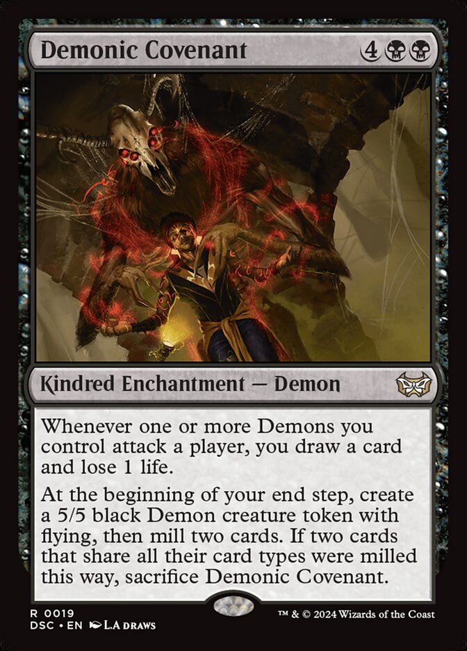 Demonic Covenant 19 (Commander: Duskmourn: House of Horror)  | Good Games Modbury
