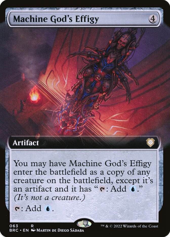 Machine Gods Effigy Extended Art 63 (Commander: The Brothers' War)  | Good Games Modbury