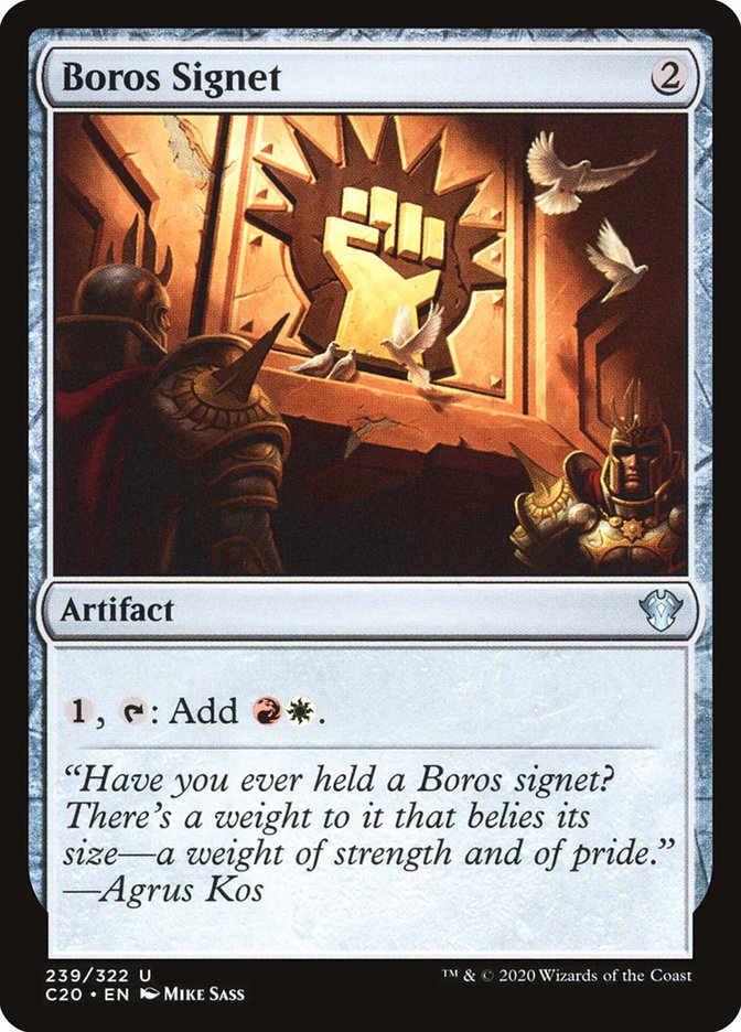 Boros Signet 239/322 (Commander 2020)  | Good Games Modbury