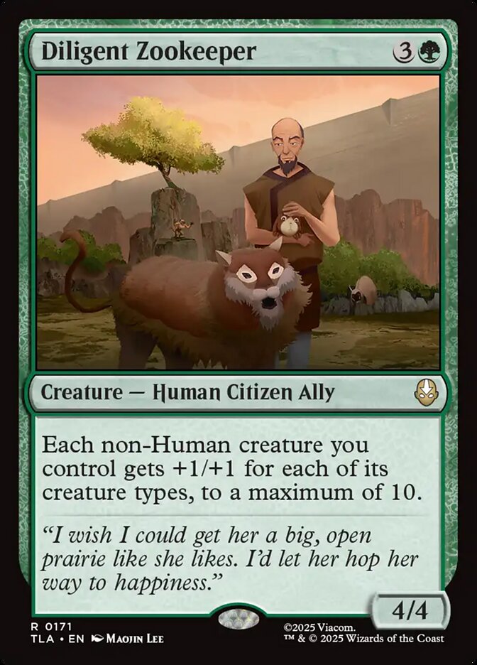 Diligent Zookeeper 171/286 (Avatar: The Last Airbender)  - Foil | Good Games Modbury