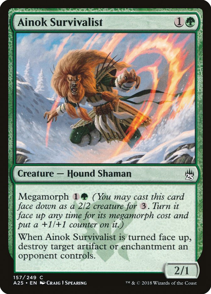 Ainok Survivalist 157/249 (Masters 25)  - Foil | Good Games Modbury
