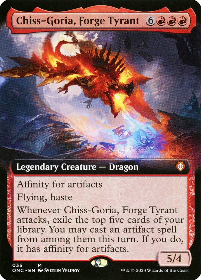 Chiss-Goria, Forge Tyrant 35 (Commander: Phyrexia: All Will Be One)  - Extended Art | Good Games Modbury