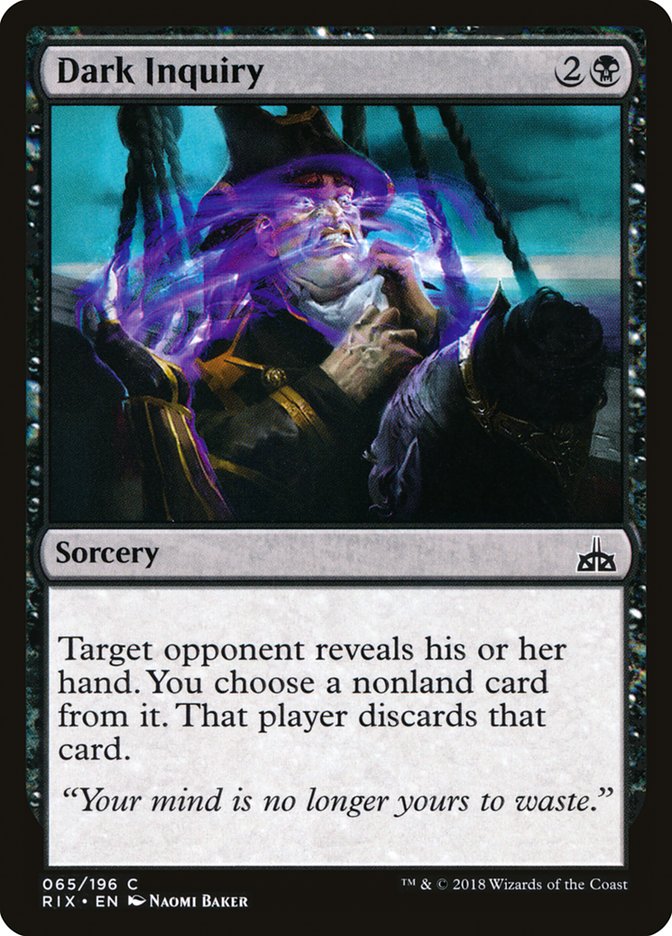 Dark Inquiry 65/196 (Rivals of Ixalan)  - Foil | Good Games Modbury