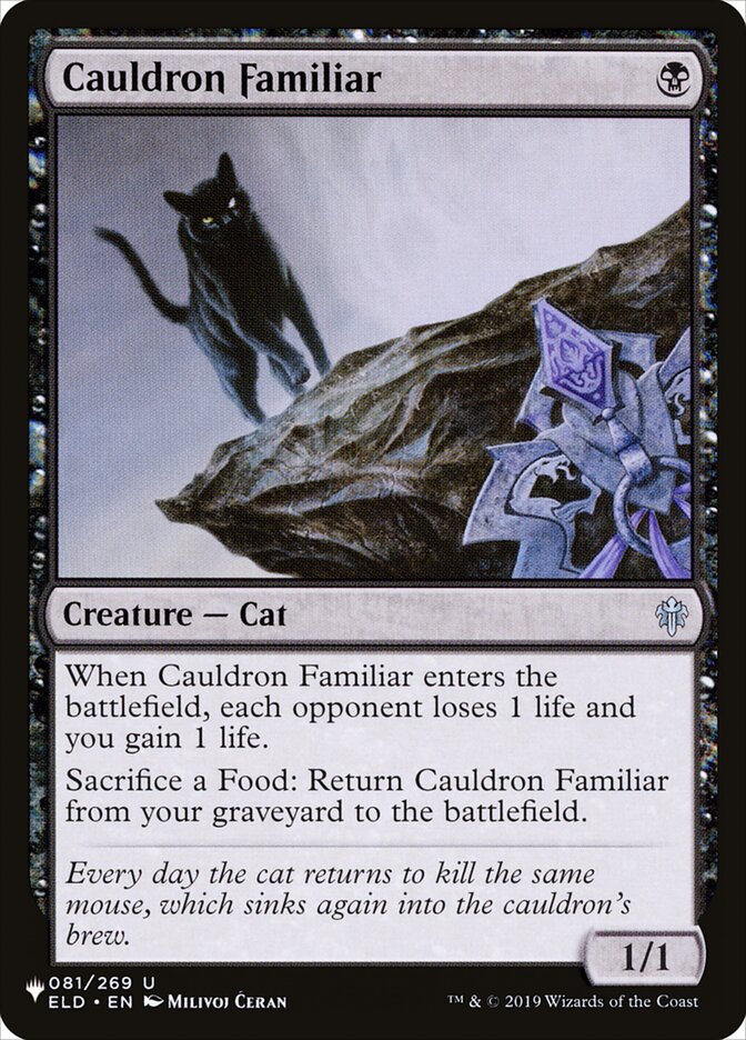 Cauldron Familiar ELD-81/5075 (The List Reprints)  | Good Games Modbury