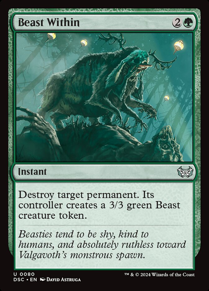 Beast Within 80/40 (Commander: Duskmourn: House of Horror)  | Good Games Modbury