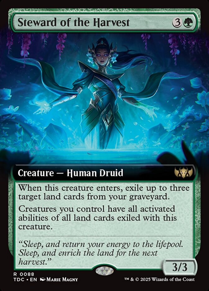 Steward of the Harvest 88 (Commander: Tarkir: Dragonstorm)  - Extended Art | Good Games Modbury