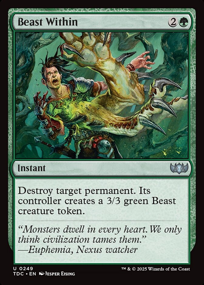 Beast Within 249 (Commander: Tarkir: Dragonstorm)  | Good Games Modbury