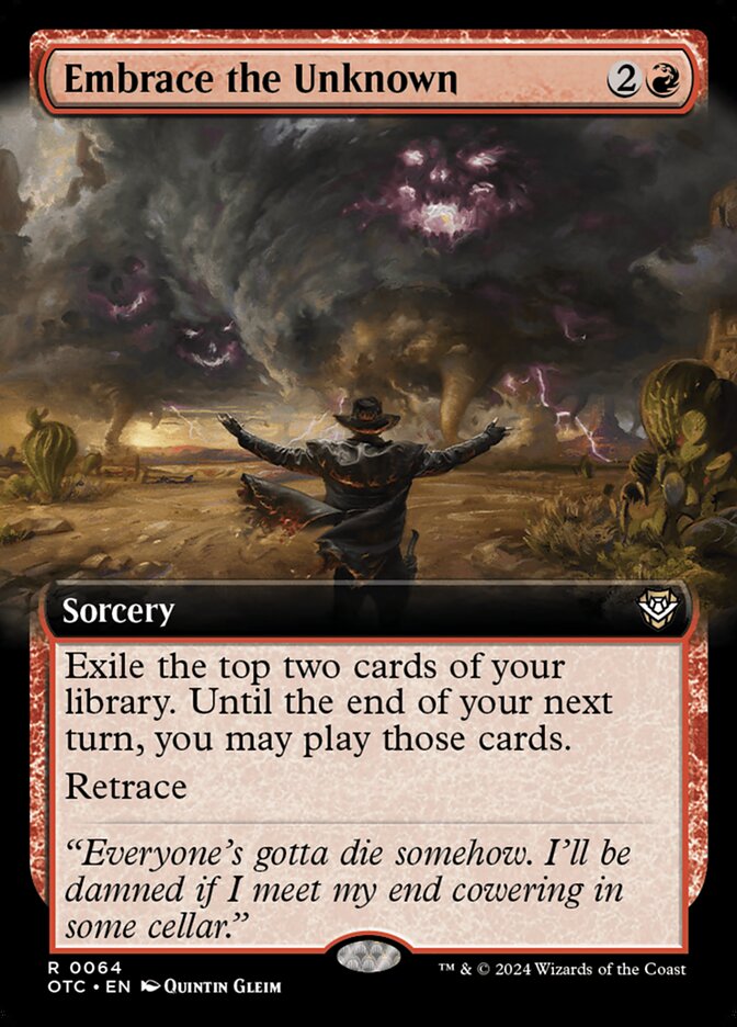 Embrace the Unknown 64/342 (Commander: Outlaws of Thunder Junction)  - Extended Art | Good Games Modbury