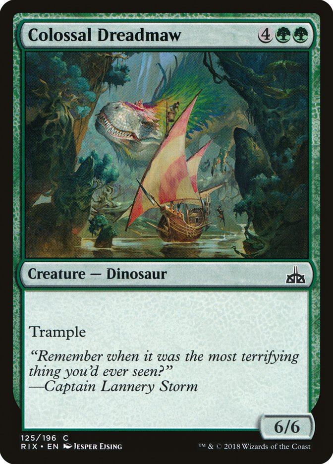 Colossal Dreadmaw 125/196 (Rivals of Ixalan)  | Good Games Modbury