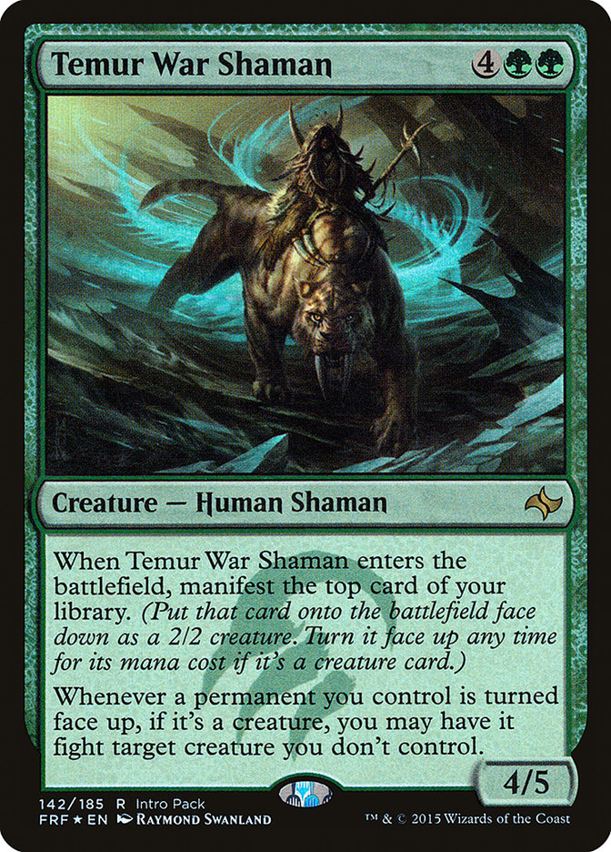 Temur War Shaman 142/43 (Unique and Miscellaneous Promos)  - Foil | Good Games Modbury