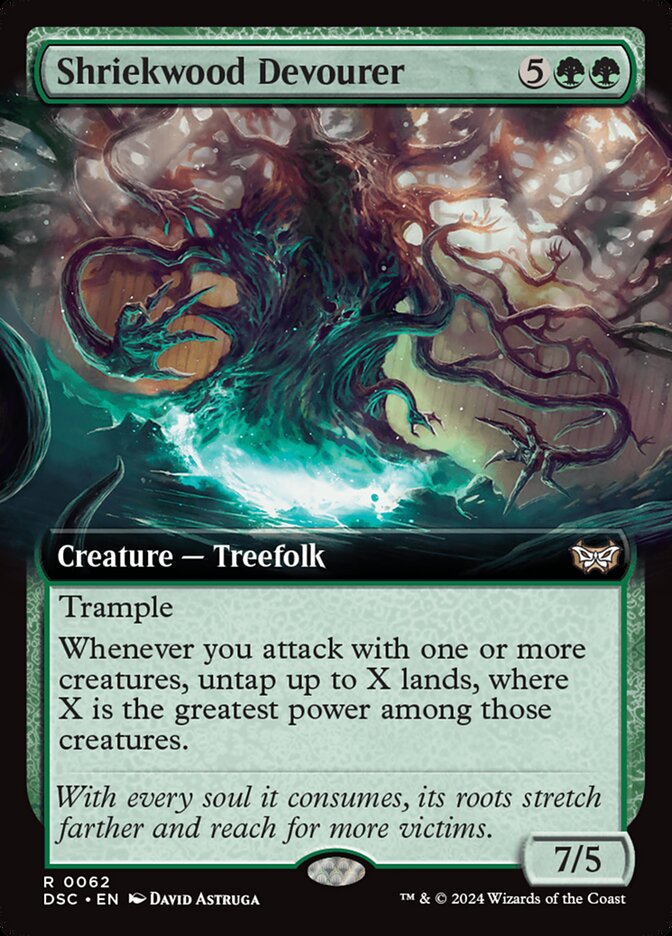 Shriekwood Devourer 62 (Commander: Duskmourn: House of Horror)  - Extended Art | Good Games Modbury