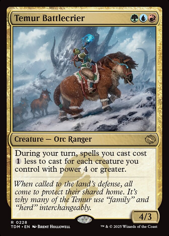 Temur Battlecrier 228 (Tarkir: Dragonstorm)  - Foil | Good Games Modbury