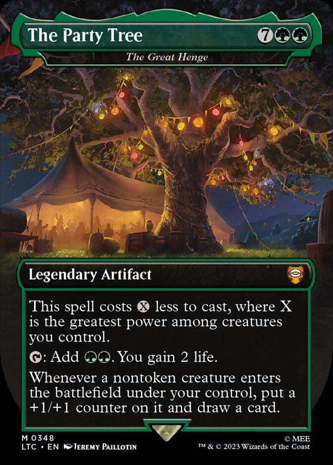 The Party Tree - The Great Henge 348 (Commander: The Lord of the Rings: Tales of Middle-earth)  - Borderless | Good Games Modbury