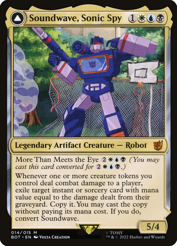 Soundwave, Sonic Spy // Soundwave, Superior Captain 14 (Universes Beyond: Transformers)  - Foil | Good Games Modbury