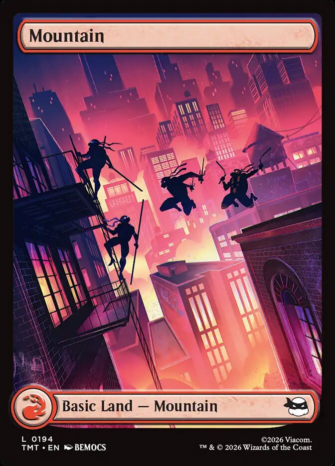 Mountain  194/190 (Teenage Mutant Ninja Turtles)  - Full Art Foil | Good Games Modbury