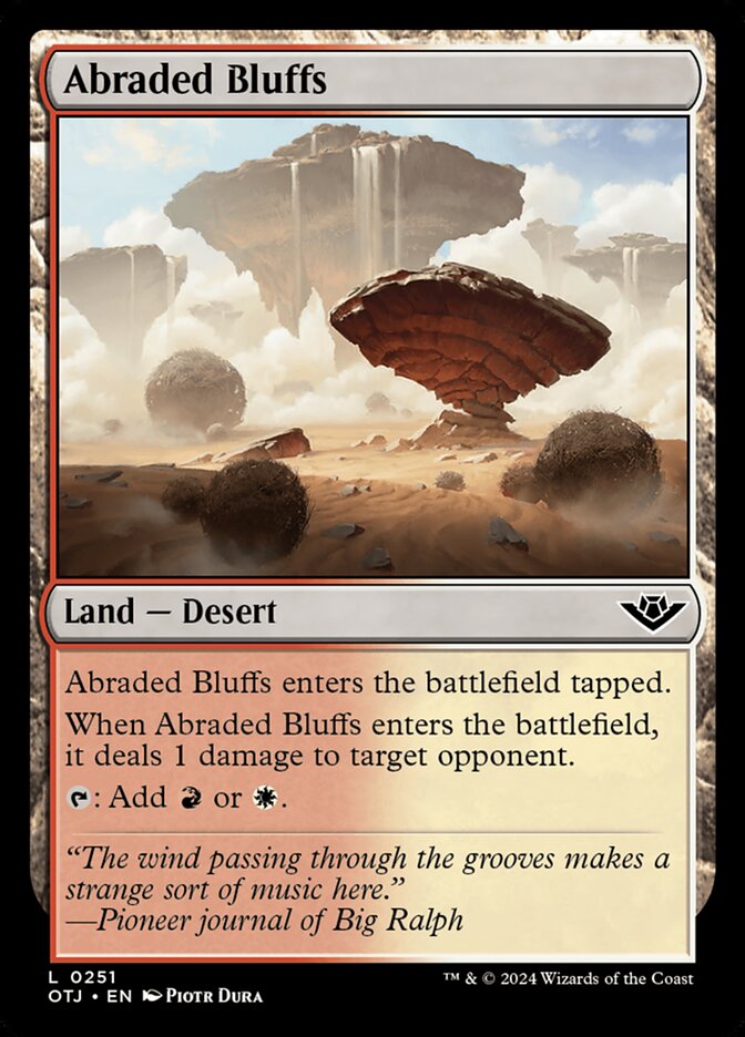 Abraded Bluffs 251/286 (Outlaws of Thunder Junction)  - Foil | Good Games Modbury