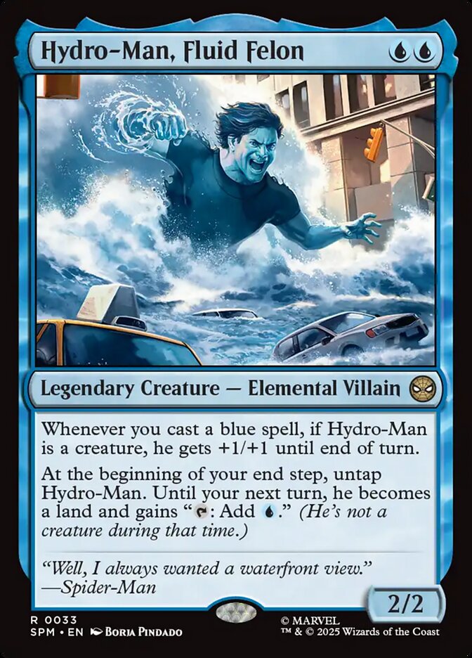 Hydro-Man, Fluid Felon 33 (Marvel's Spider-Man)  - Foil | Good Games Modbury