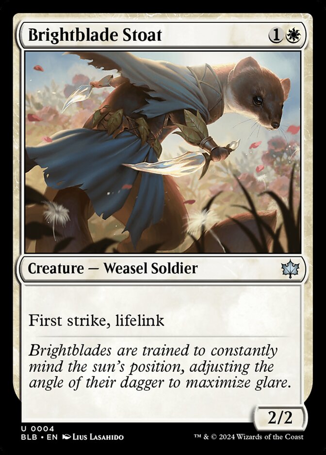Brightblade Stoat 4/281 (Bloomburrow)  - Foil | Good Games Modbury