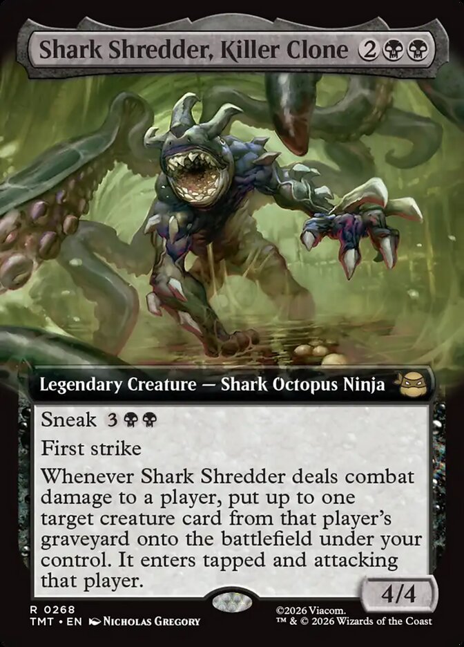 Shark Shredder, Killer Clone 268/190 (Teenage Mutant Ninja Turtles)  - Extended Art Foil | Good Games Modbury