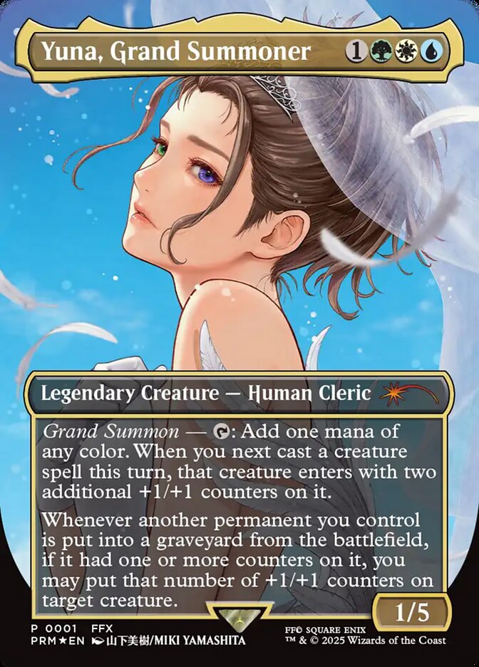 Yuna, Grand Summoner 1 (WPN & Gateway Promos)  - Borderless Foil | Good Games Modbury