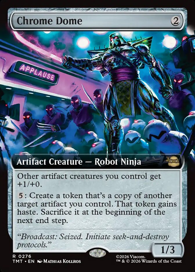 Chrome Dome  276/190 (Teenage Mutant Ninja Turtles)  - Extended Art Foil | Good Games Modbury