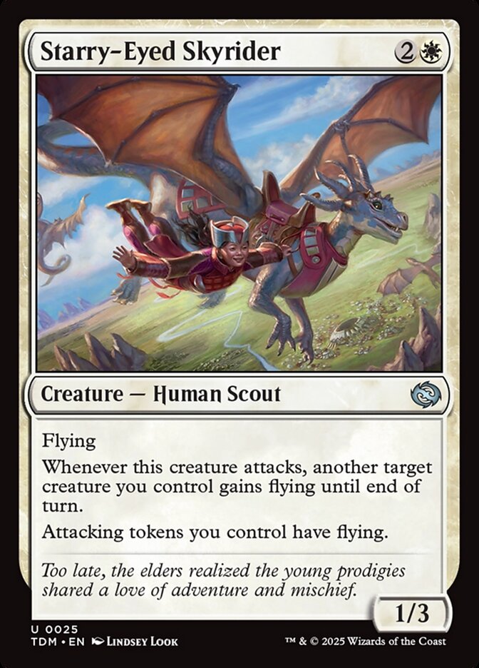 Starry-Eyed Skyrider 25/291 (Tarkir: Dragonstorm)  | Good Games Modbury