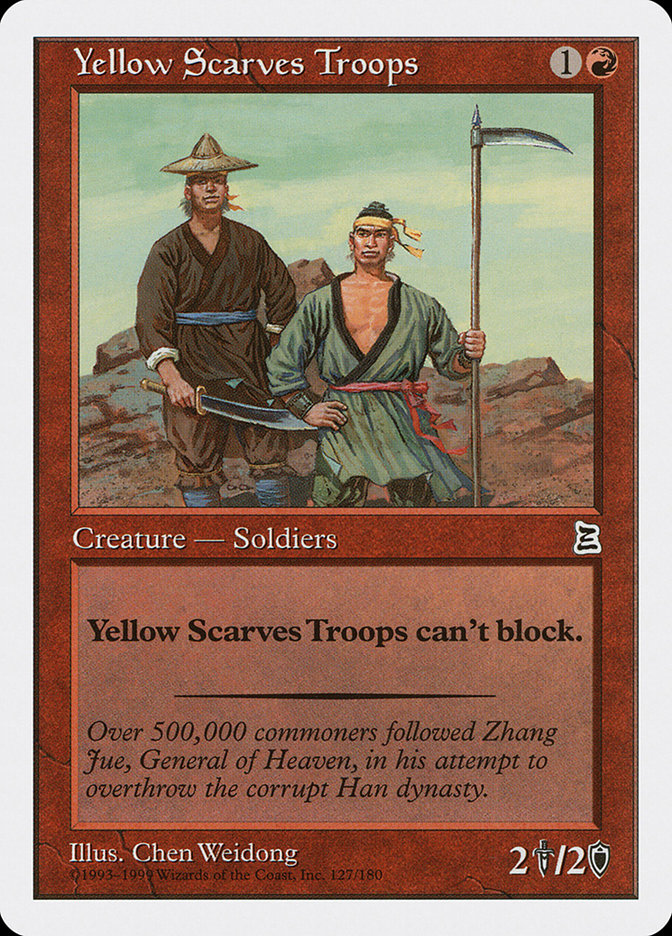 Yellow Scarves Troops 127/180 (Portal Three Kingdoms)  | Good Games Modbury