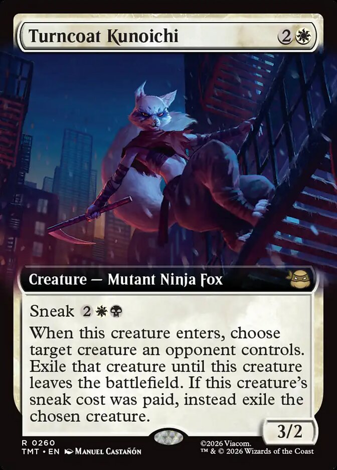 Turncoat Kunoichi 260 (Teenage Mutant Ninja Turtles)  - Extended Art Foil | Good Games Modbury