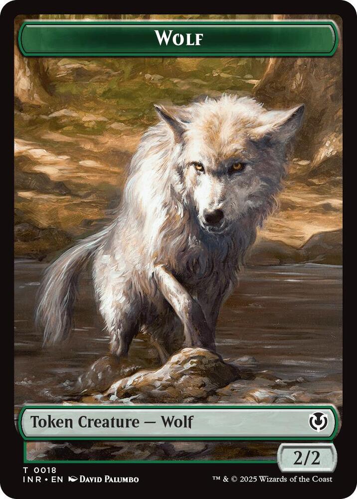 Wolf 0018 Emblem Arlinn Embraced by the Moon Double Sided Token 18 // 23 (Innistrad Remastered)  - Foil | Good Games Modbury