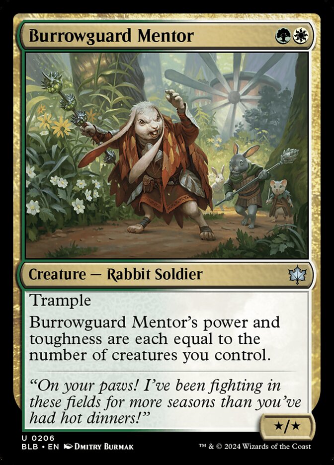 Burrowguard Mentor 206/281 (Bloomburrow)  - Foil | Good Games Modbury