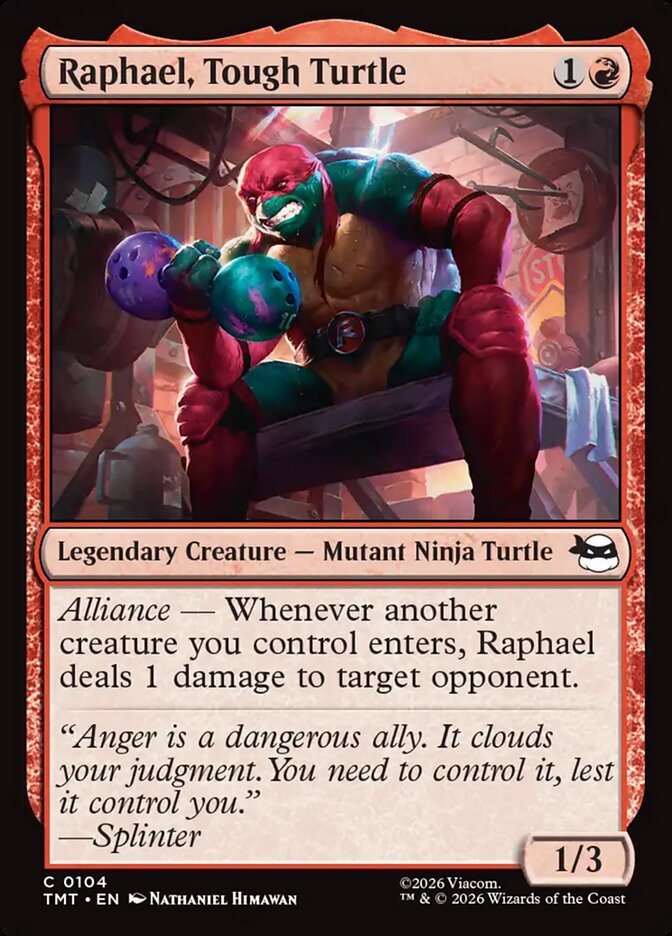 Raphael, Tough Turtle 104/190 (Teenage Mutant Ninja Turtles)  - Foil | Good Games Modbury