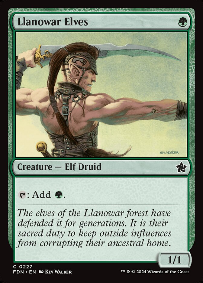 Llanowar Elves 227 (Foundations)  | Good Games Modbury