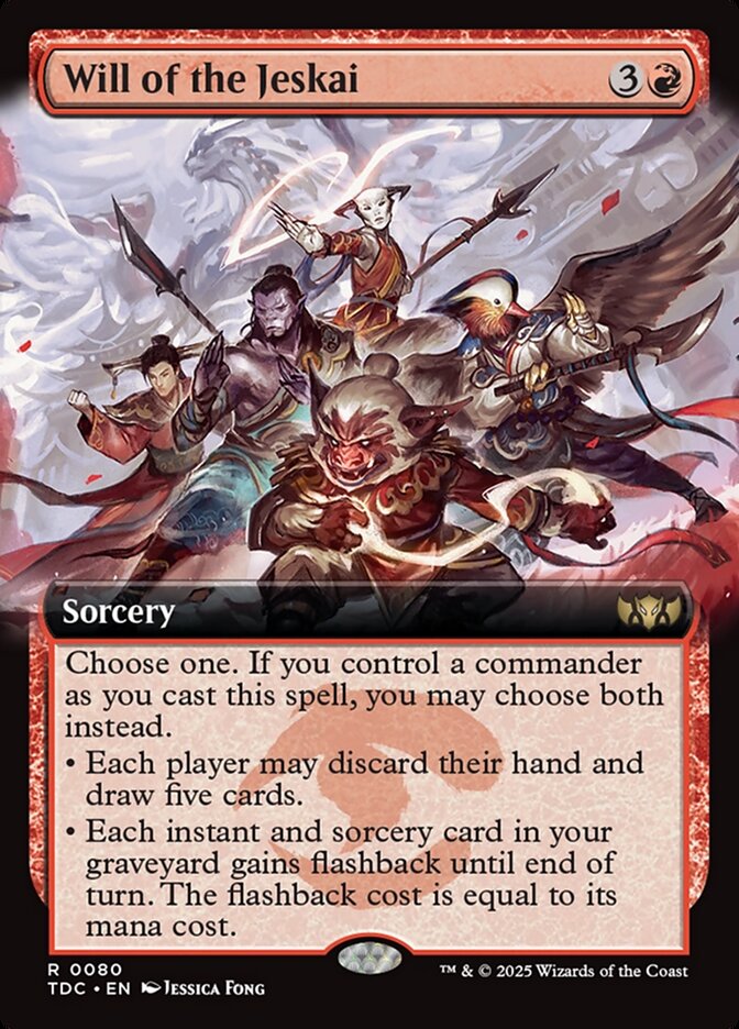 Will of the Jeskai 80 (Commander: Tarkir: Dragonstorm)  - Extended Art | Good Games Modbury