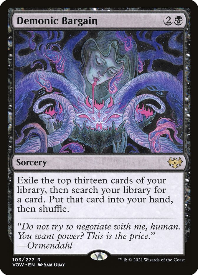 Demonic Bargain 103/277 (Innistrad: Crimson Vow)  - Foil | Good Games Modbury