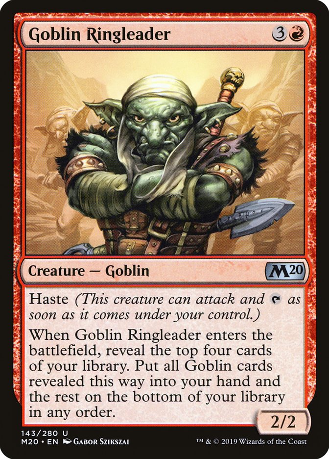 Goblin Ringleader 143/280 (Core Set 2020)  - Foil | Good Games Modbury