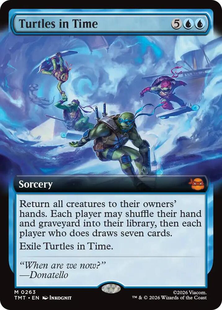 Turtles in Time  263/190 (Teenage Mutant Ninja Turtles)  - Extended Art Foil | Good Games Modbury