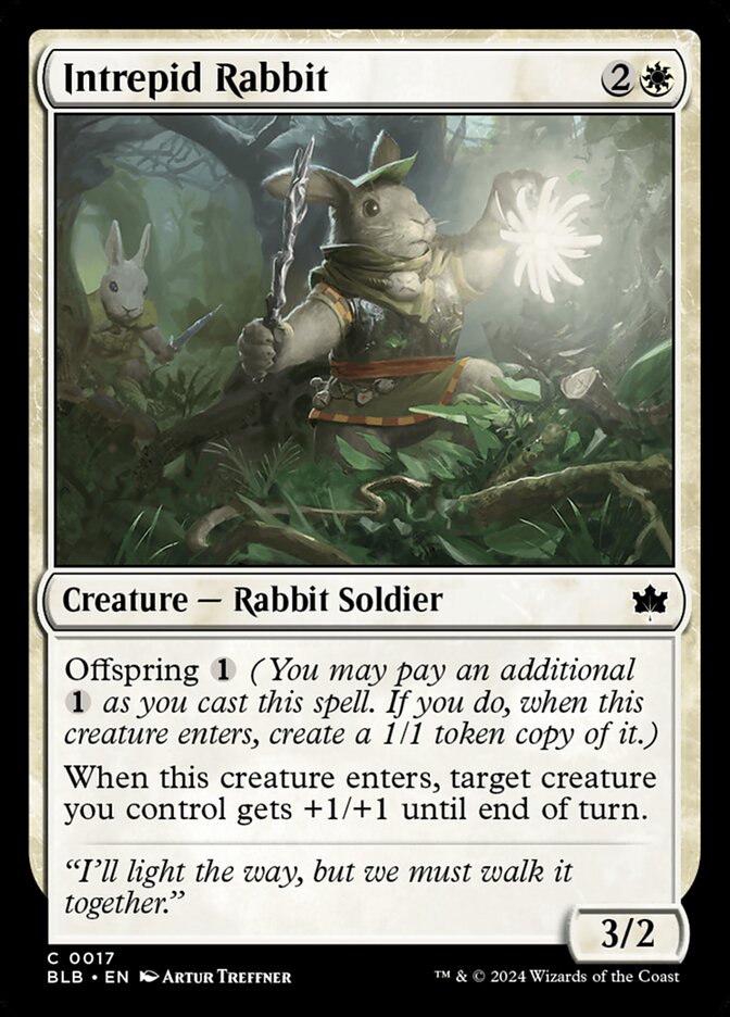 Intrepid Rabbit 17/281 (Bloomburrow)  - Foil | Good Games Modbury