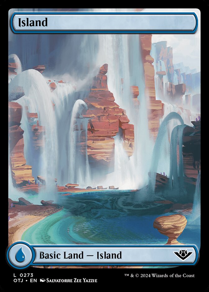 Island 273 (Outlaws of Thunder Junction)  - Full Art Foil | Good Games Modbury
